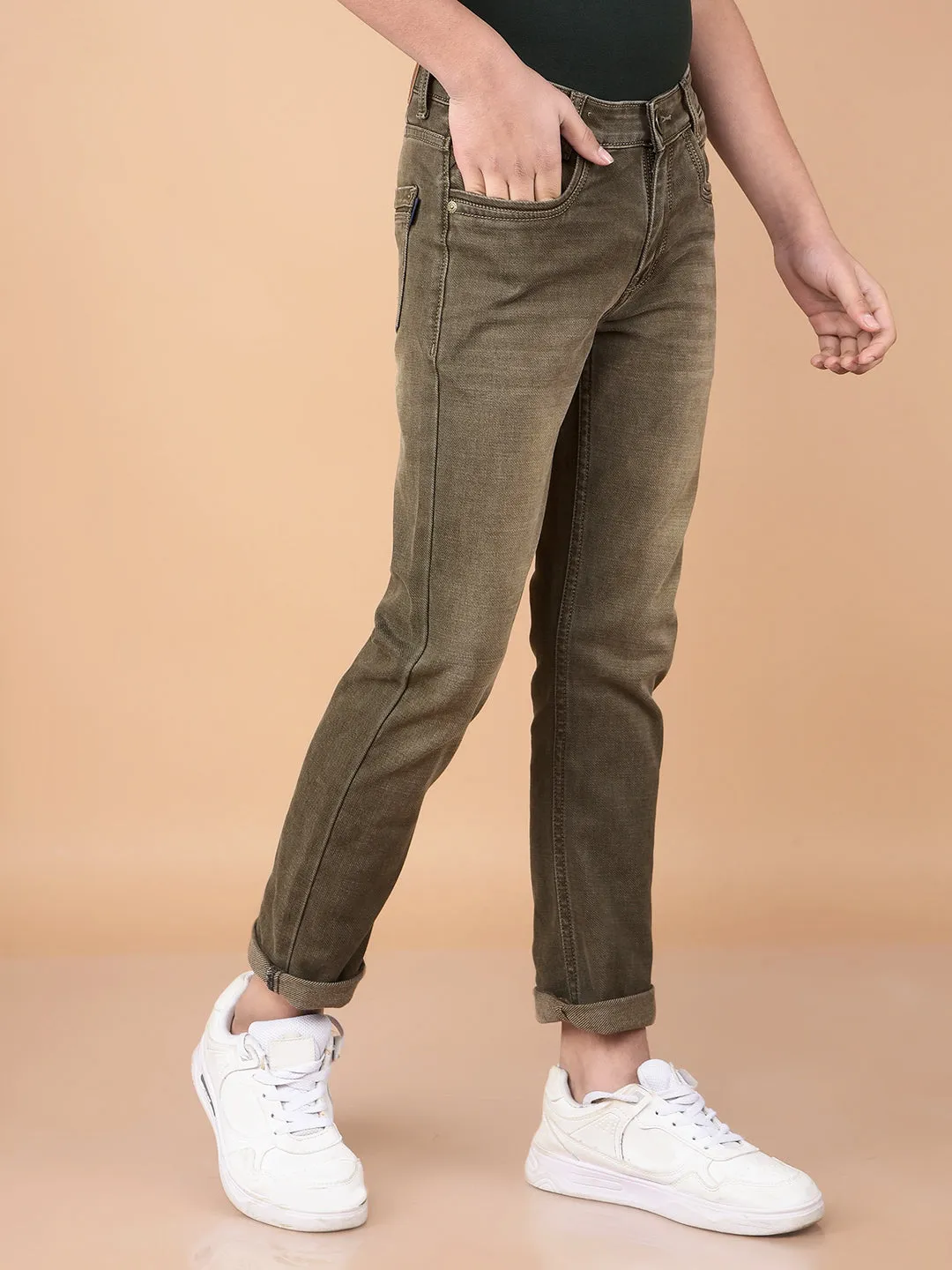 Beige Jeans