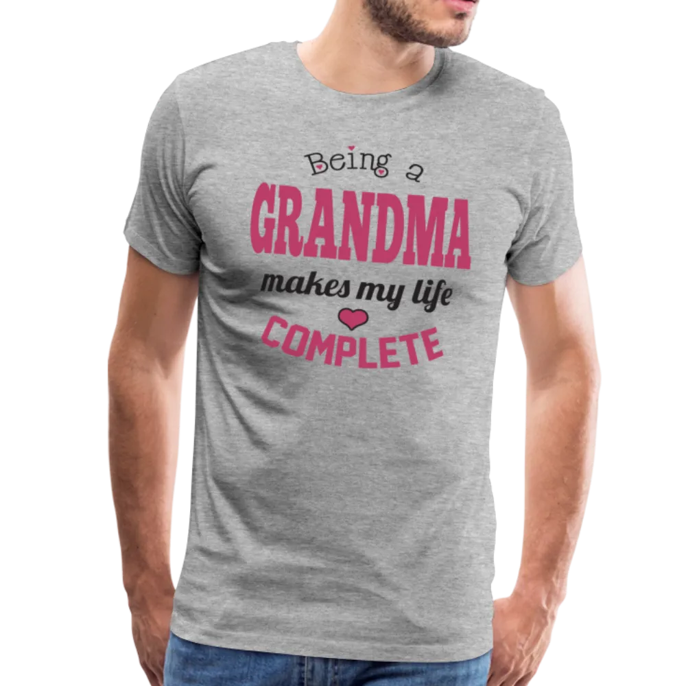 Being a Grandma Makes My Life Complete Men's Premium T-Shirt (CK1532)