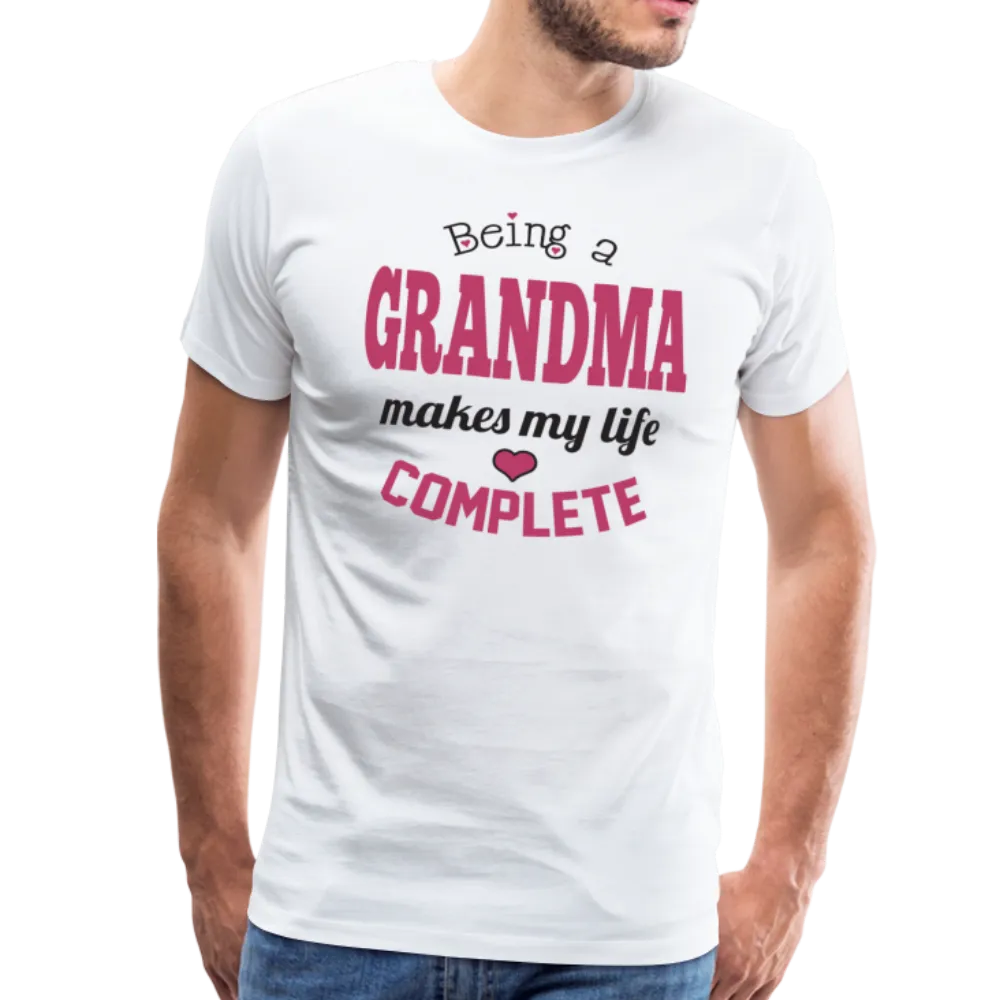 Being a Grandma Makes My Life Complete Men's Premium T-Shirt (CK1532)