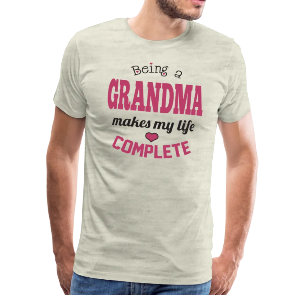 Being a Grandma Makes My Life Complete Men's Premium T-Shirt (CK1532)