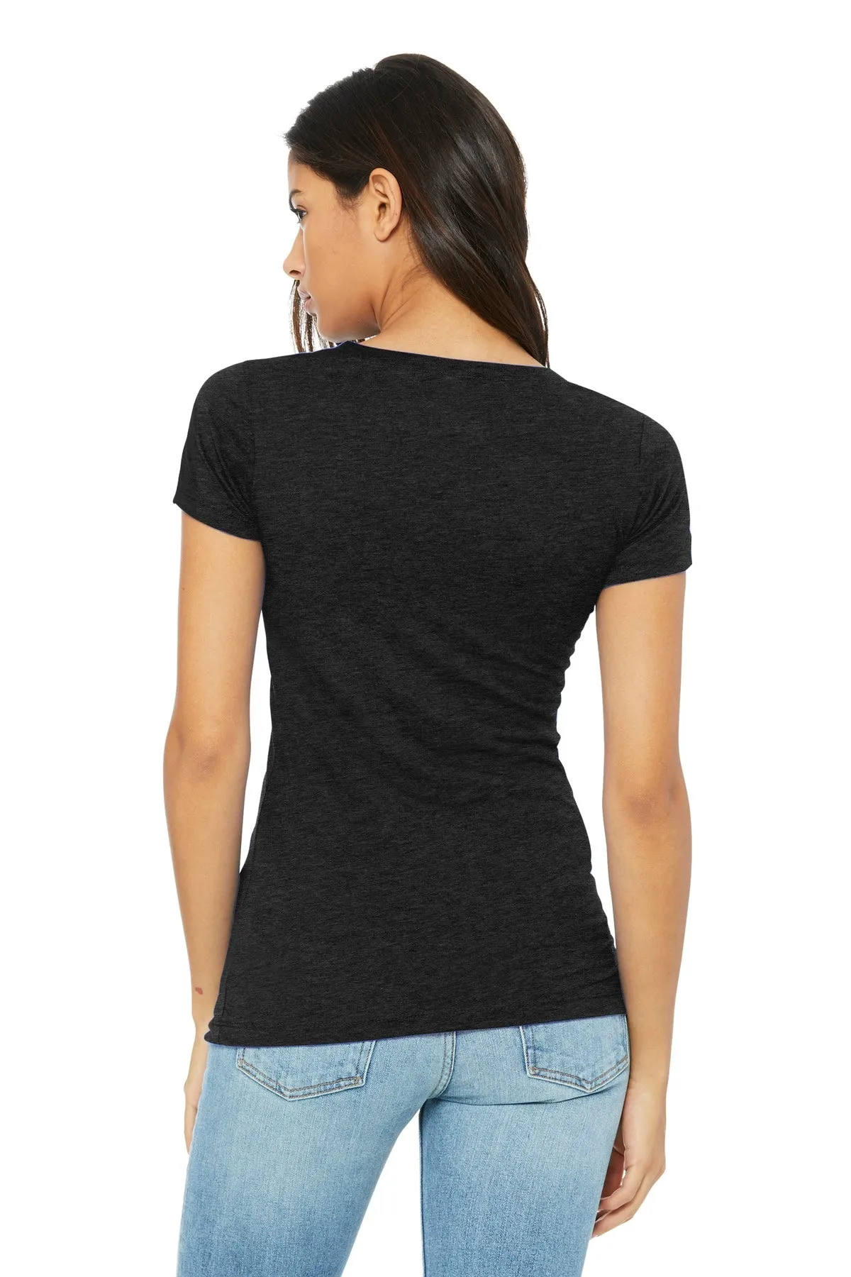 BELLA CANVAS  Women's Slim Fit Tee. BC6004 Black Heather