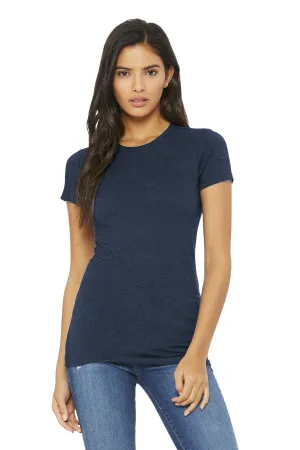 BELLA CANVAS  Women's Slim Fit Tee. BC6004 Heather Navy