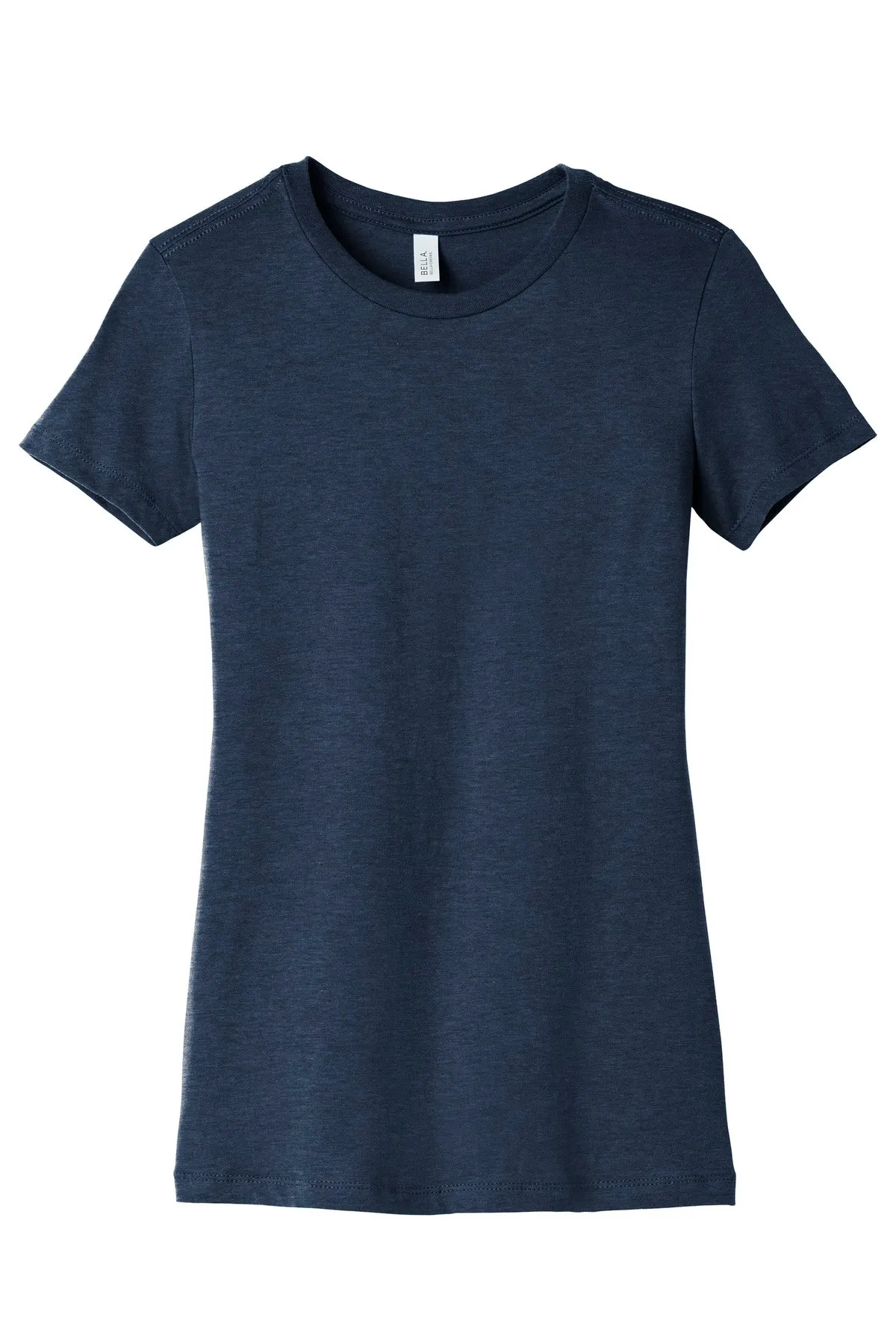 BELLA CANVAS  Women's Slim Fit Tee. BC6004 Heather Navy