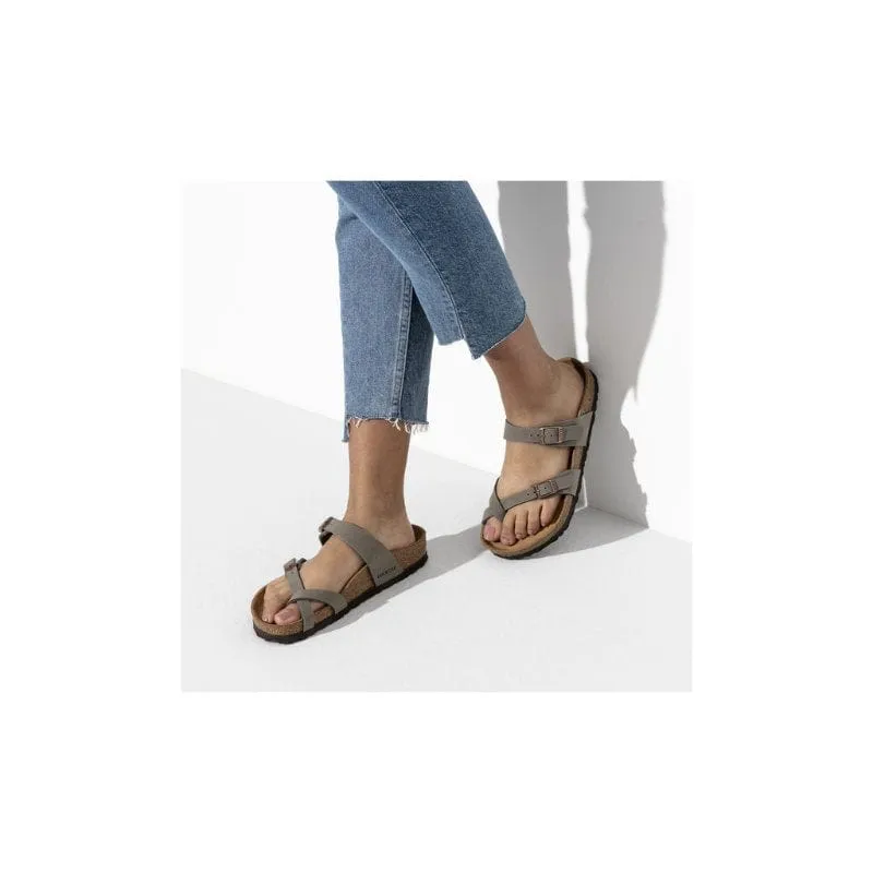 Birkenstock Womens Grey Mayari Birkibuc Sandal - 71071