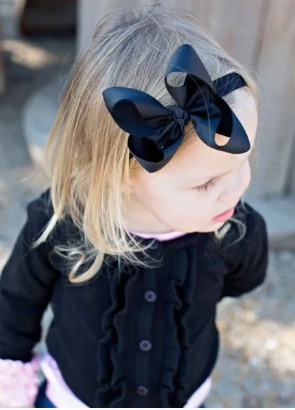 Black Bow Headband