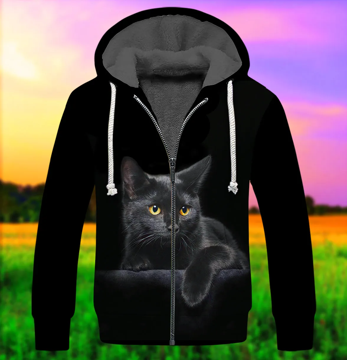 Black Cat Full 3D Full Print Shirts