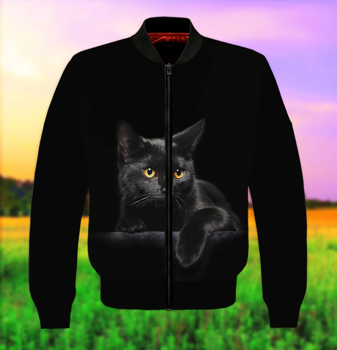 Black Cat Full 3D Full Print Shirts