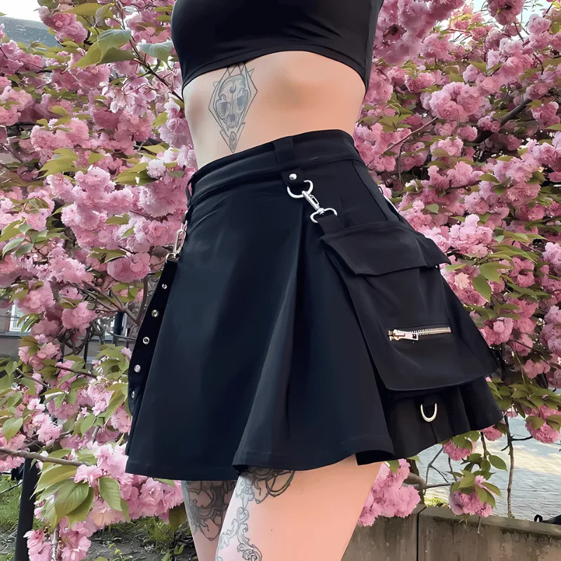 Black Goth Skirt