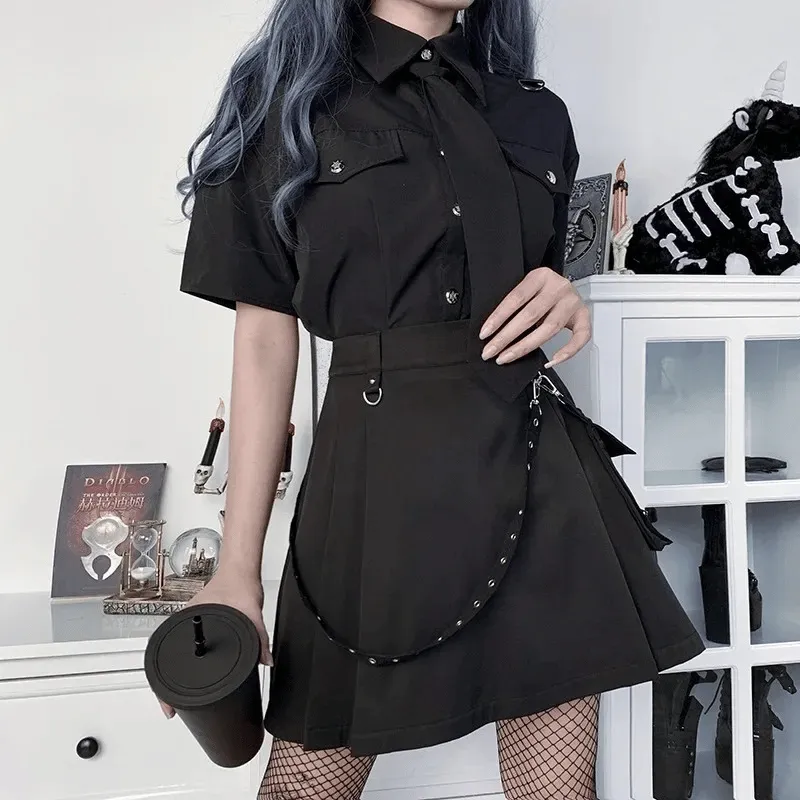 Black Goth Skirt