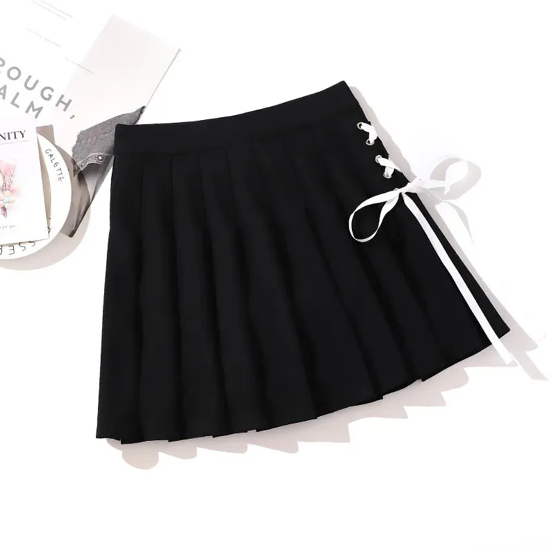 Black High Waist Mini Skirts