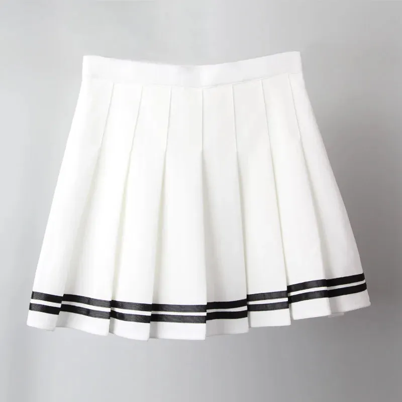 Black High Waist Mini Skirts