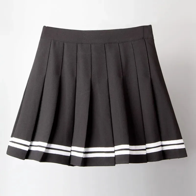 Black High Waist Mini Skirts