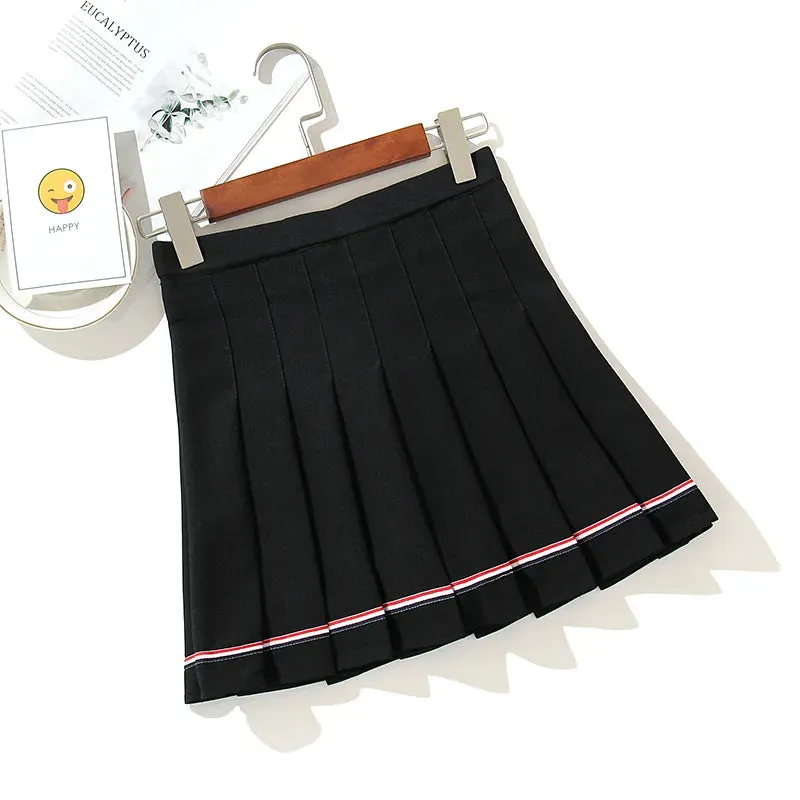Black High Waist Mini Skirts