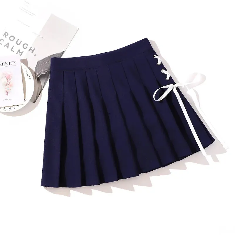 Black High Waist Mini Skirts