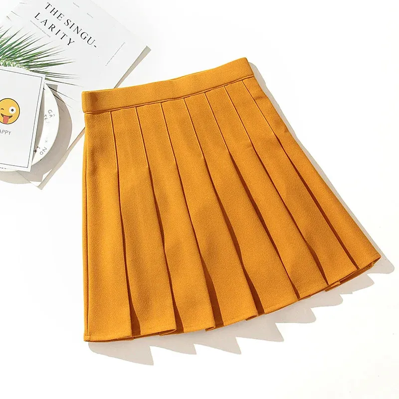 Black High Waist Mini Skirts