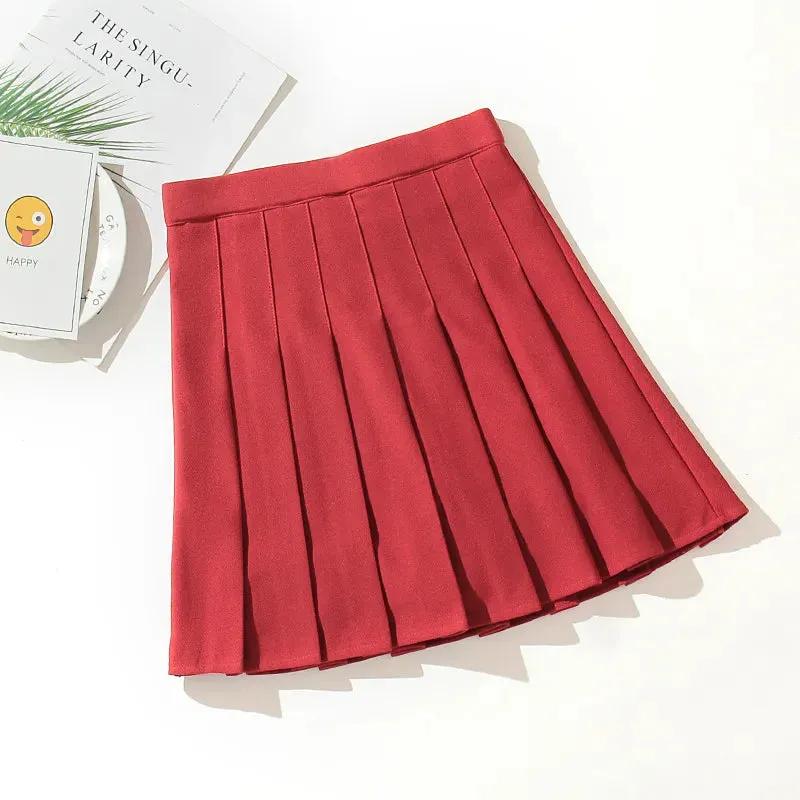Black High Waist Mini Skirts
