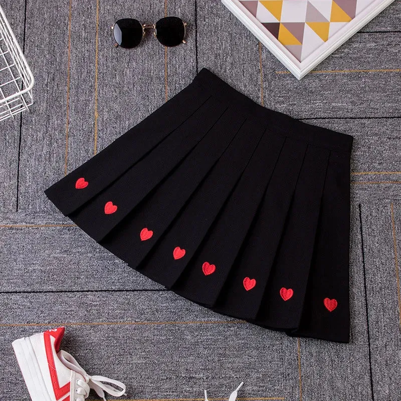 Black High Waist Mini Skirts