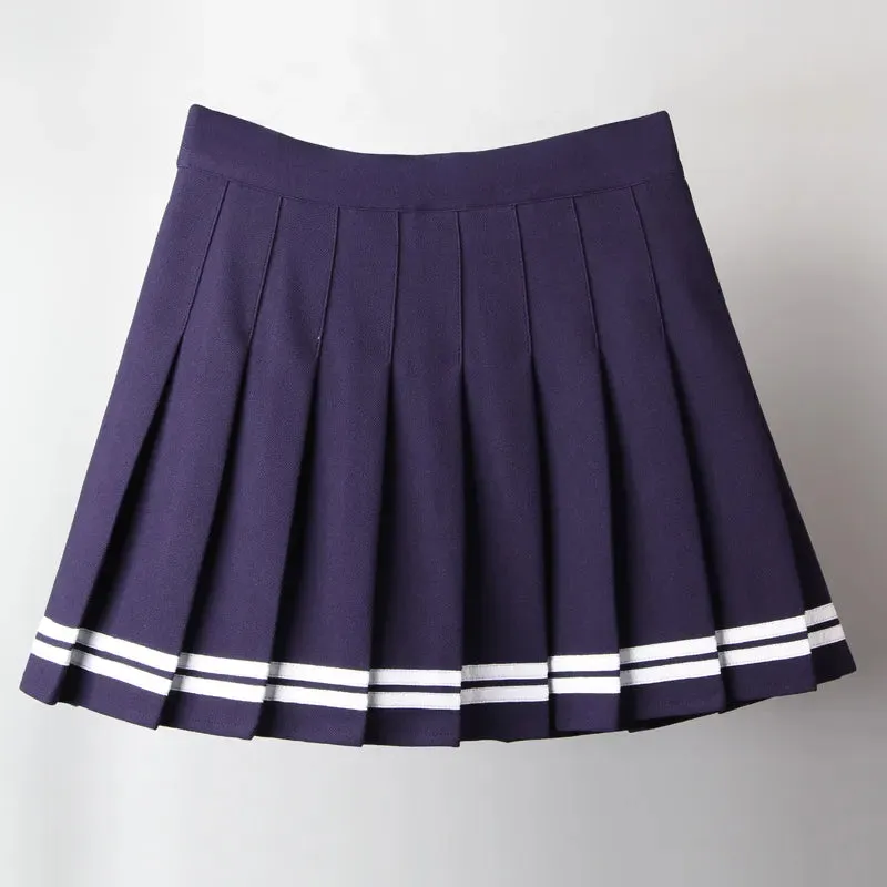 Black High Waist Mini Skirts