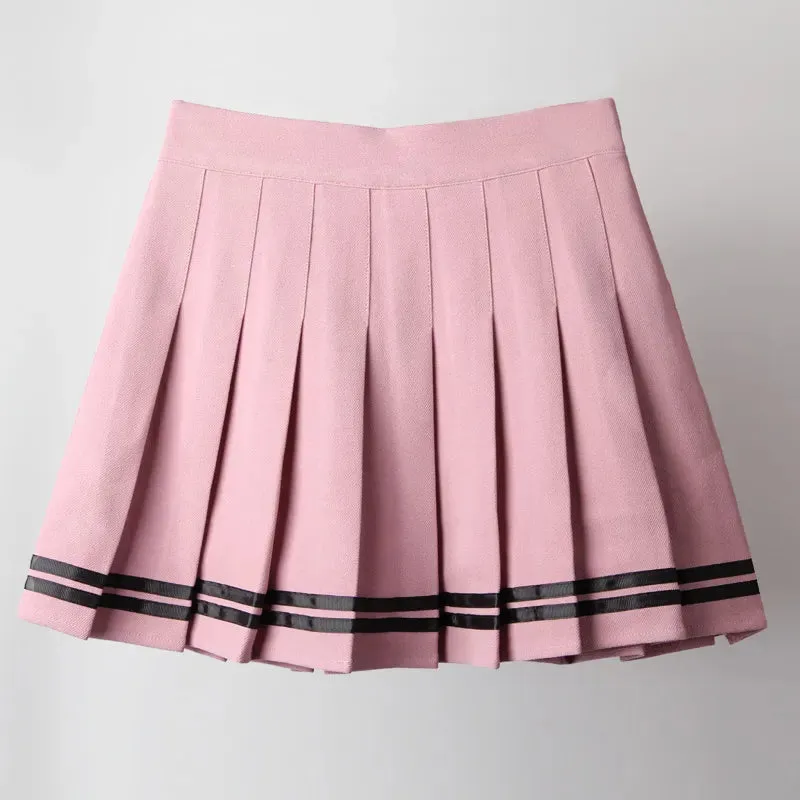 Black High Waist Mini Skirts