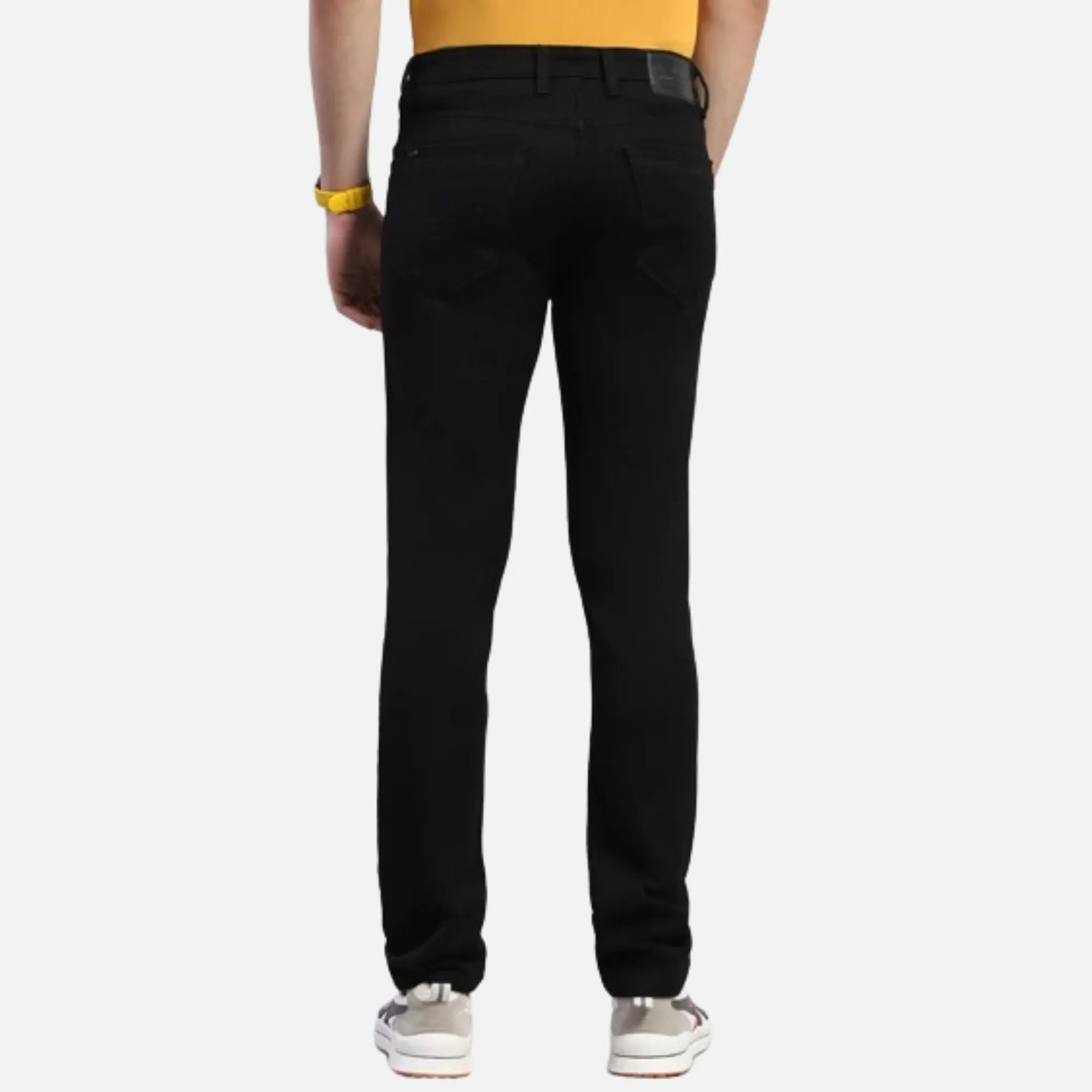 Black Solid Narrow Fit Denim