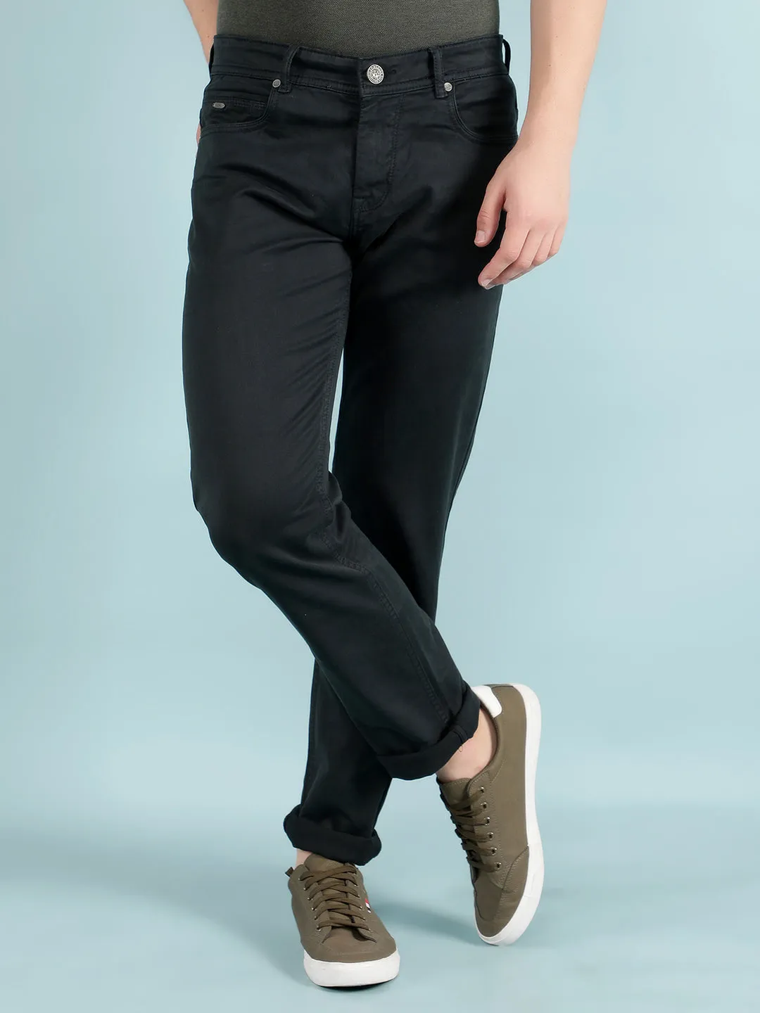 Black Stretchable Cotton Jeans
