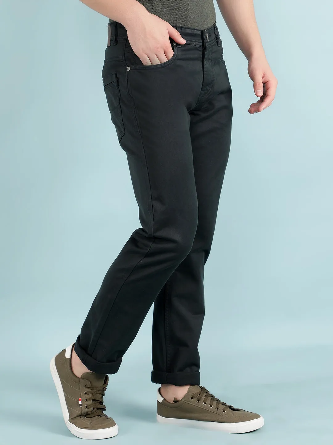 Black Stretchable Cotton Jeans