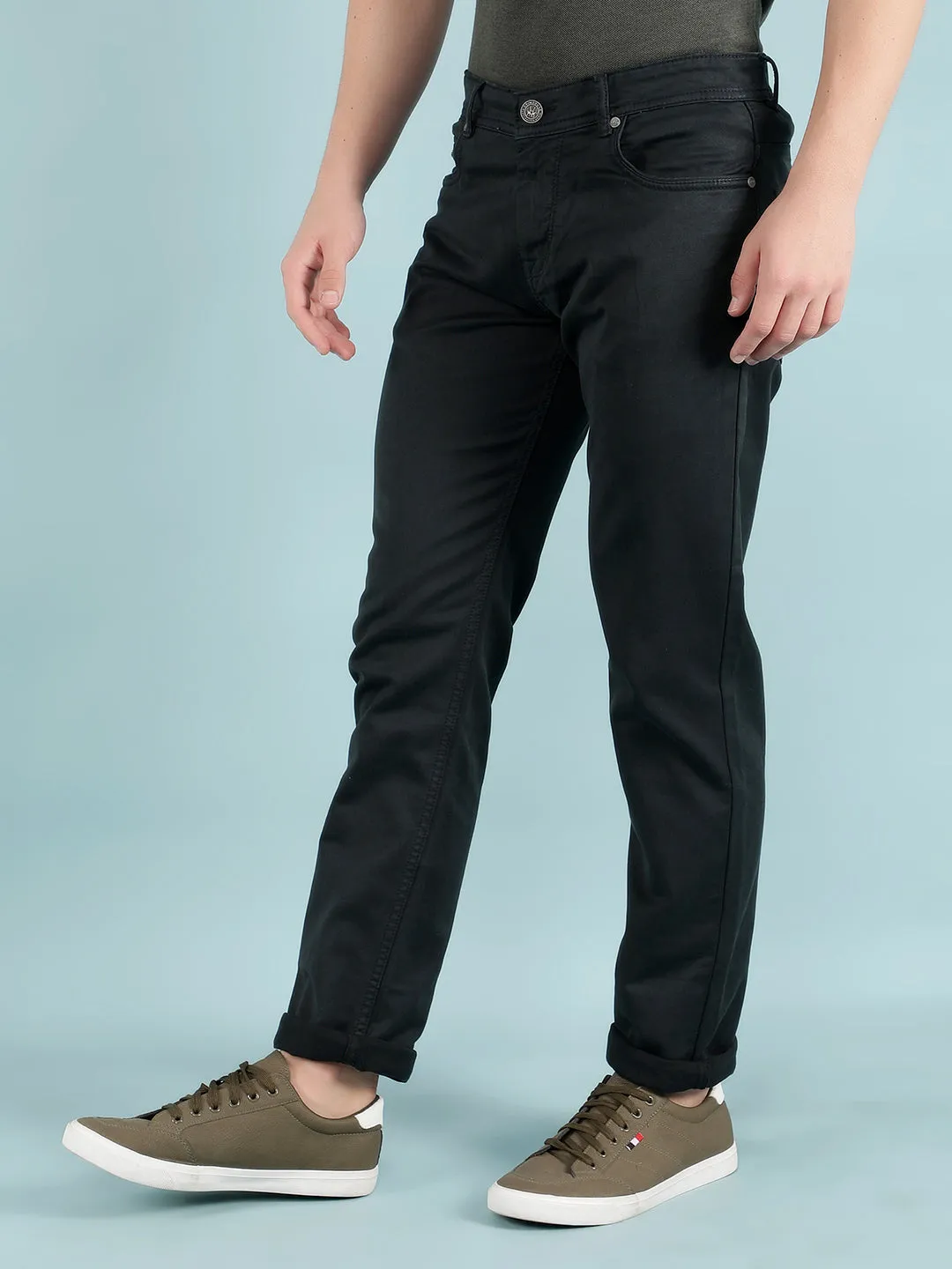 Black Stretchable Cotton Jeans