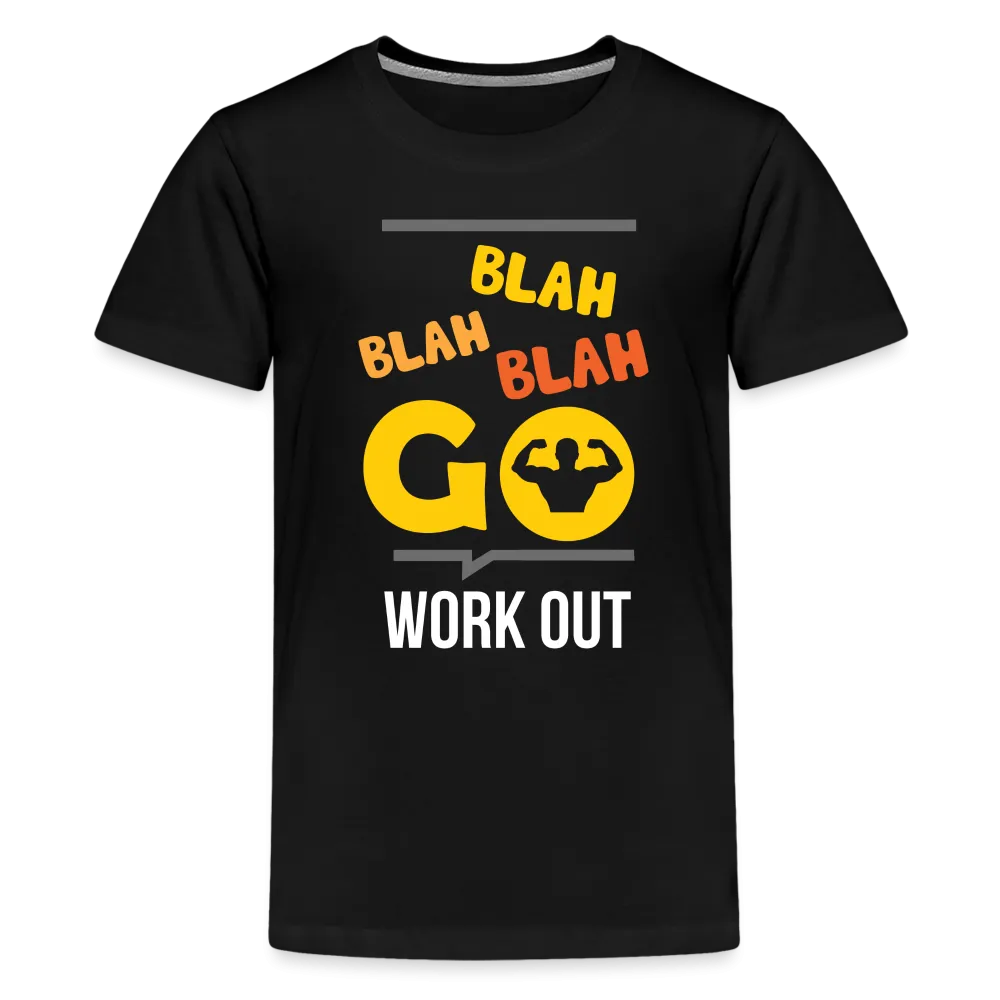 Blah Blah Blah Workout Kids T-Shirt
