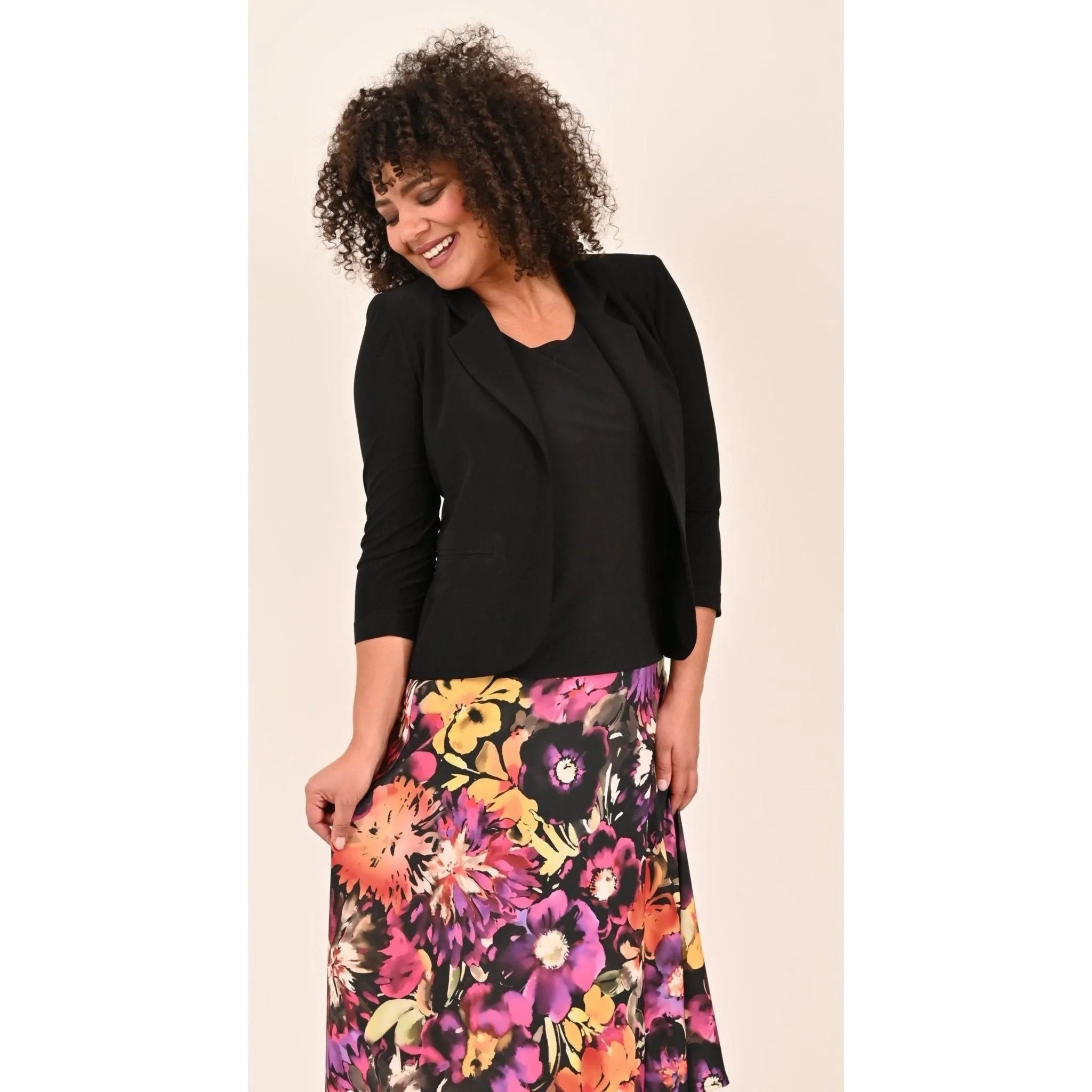 Blazer MUNICH uni ruffles