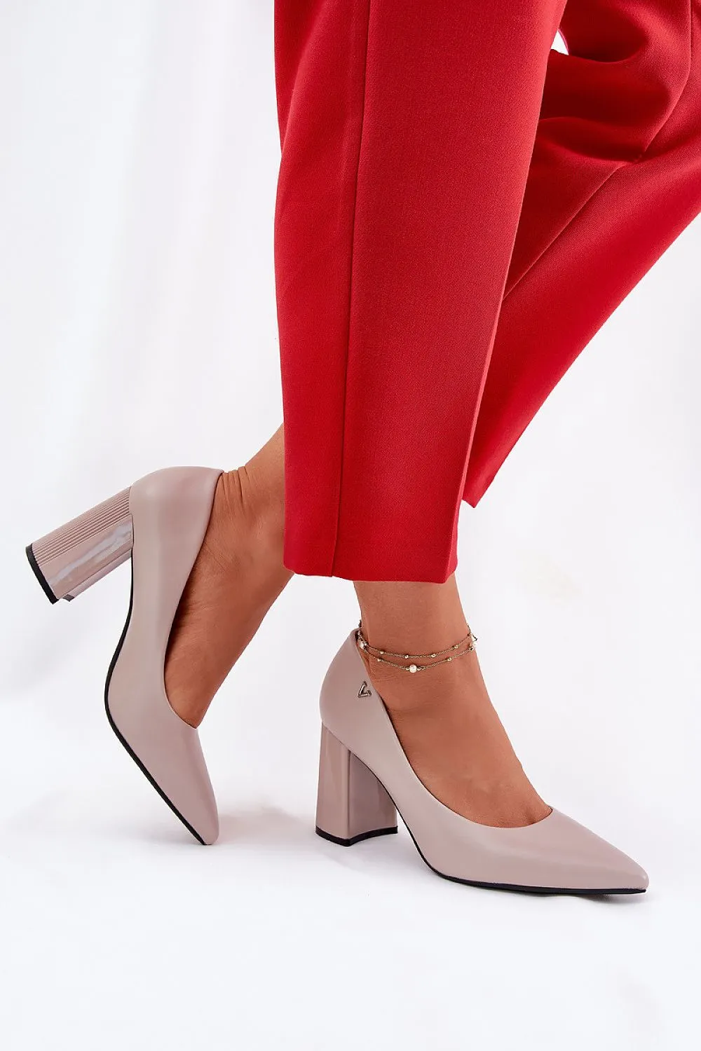 Block heel pumps Step in style