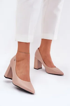 Block heel pumps Step in style