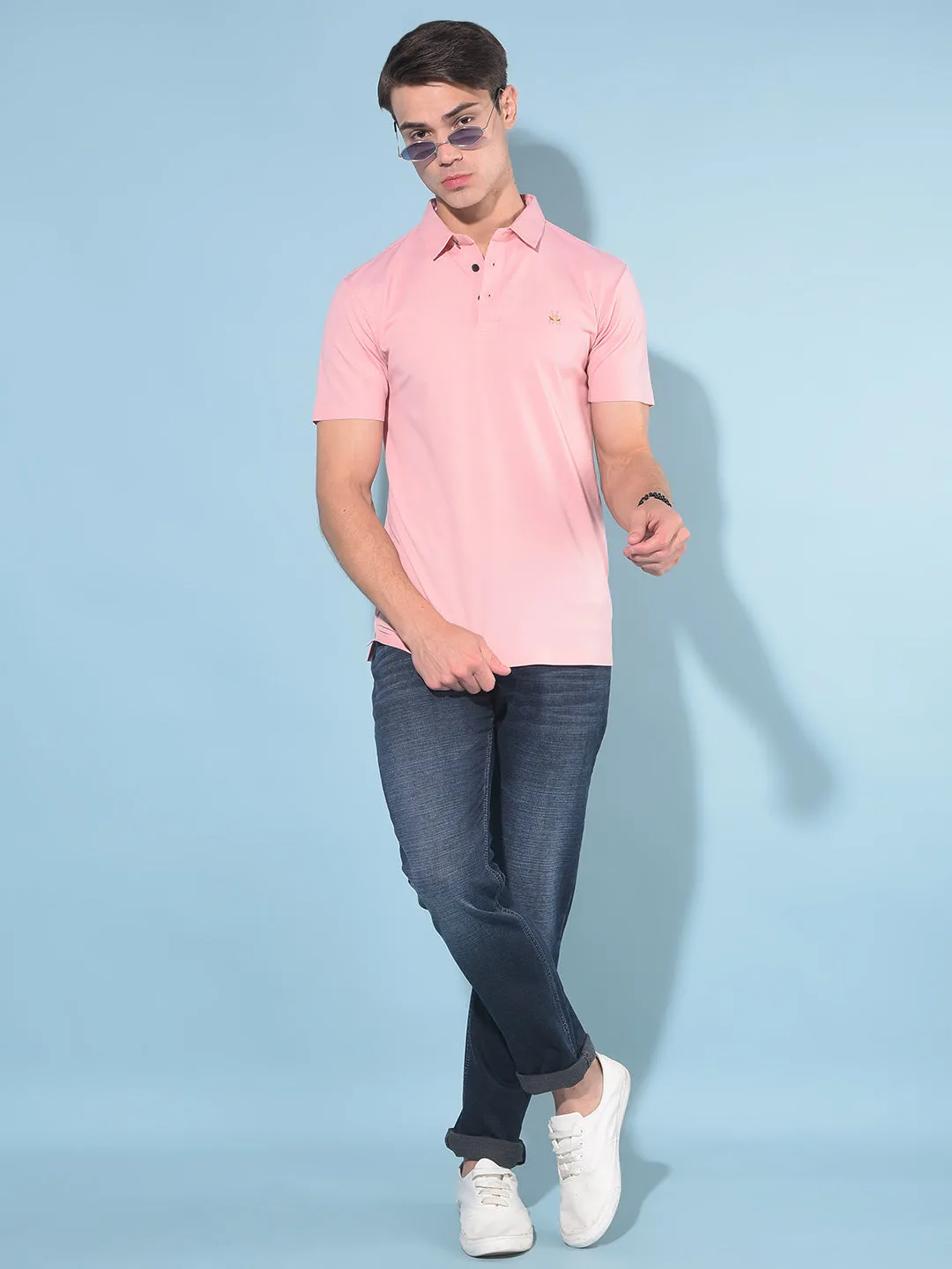 Blue Cotton Jeans