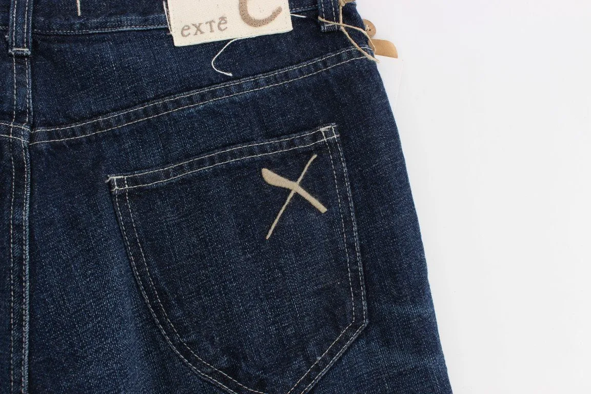 Blue Cotton Regular Fit Jeans