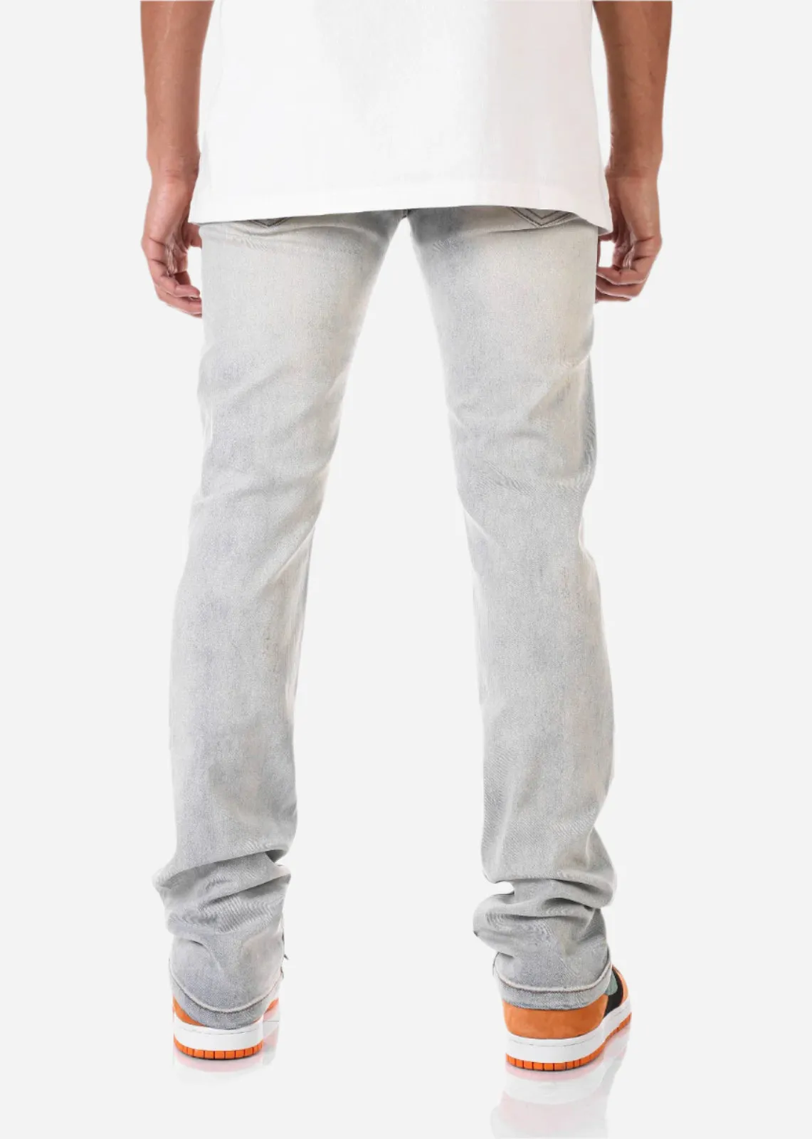 Blue Painter's Jeans - Stacked Fit