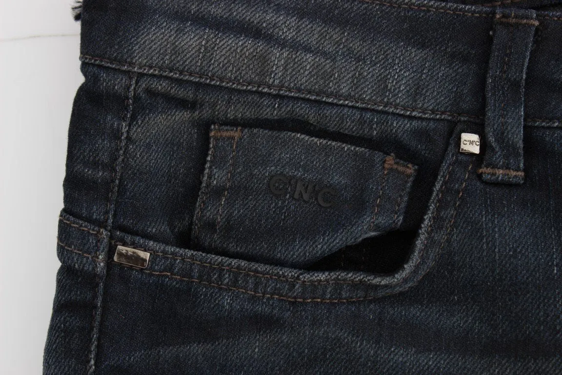 Blue skinnny leg jeans