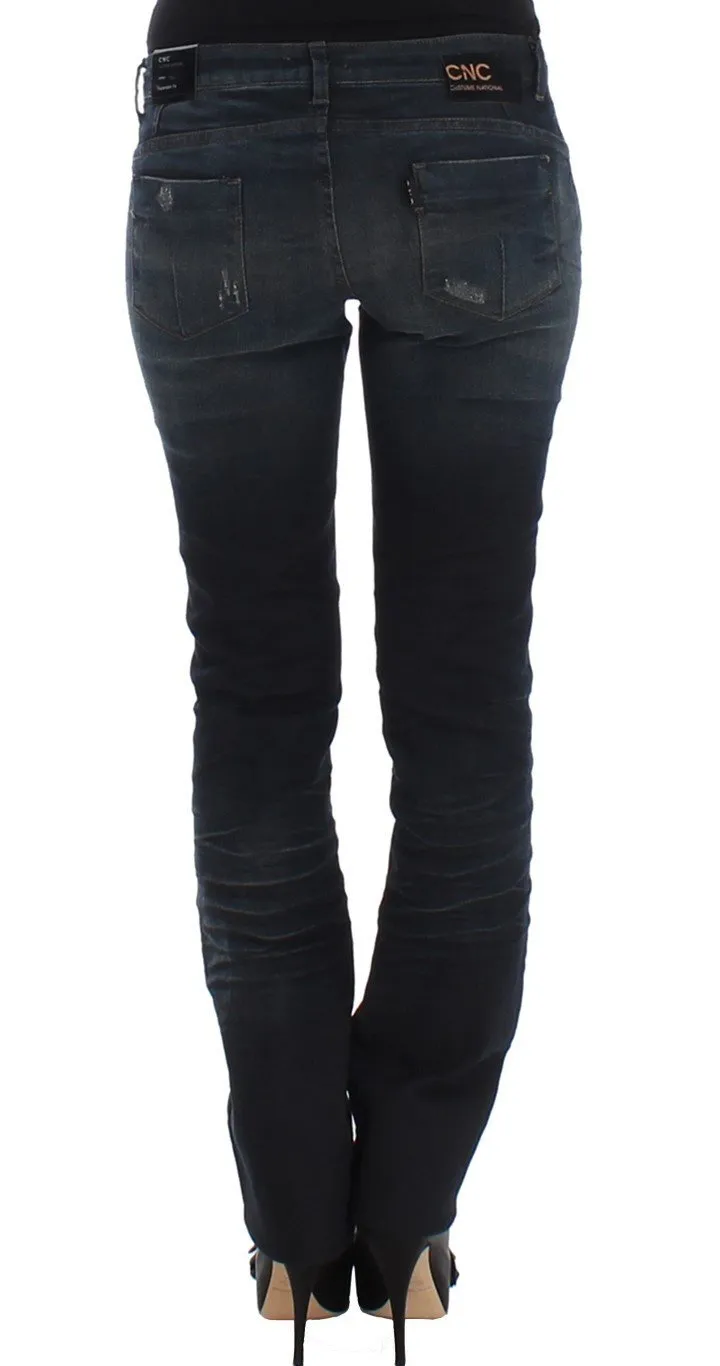Blue skinnny leg jeans