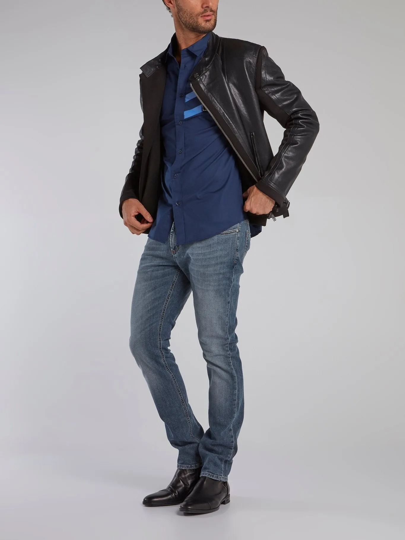 Blue Wash Slim Fit Jeans