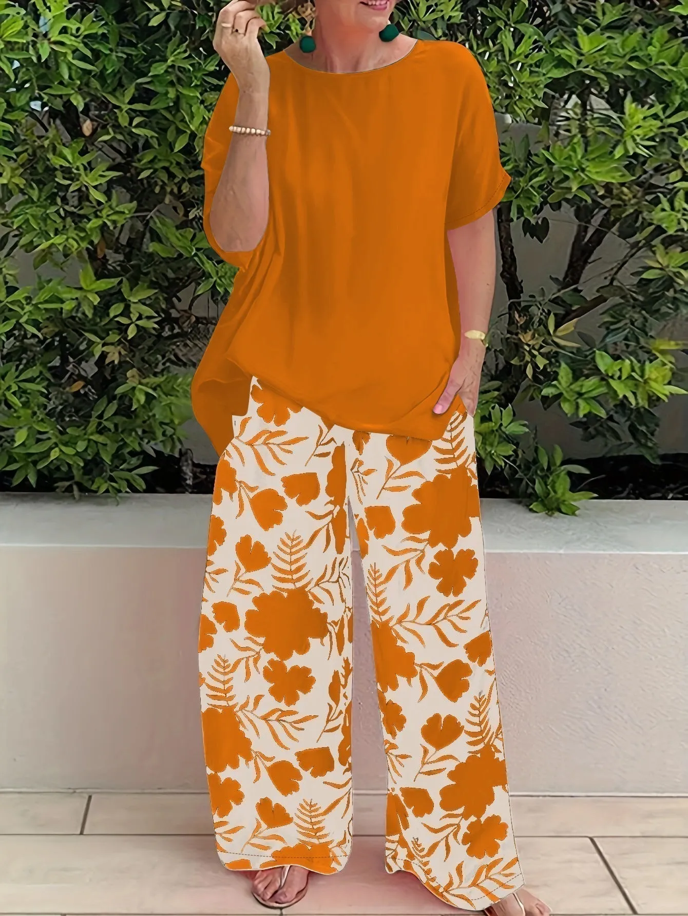 Bonnie - Elegant floral ensemble for style and comfort
