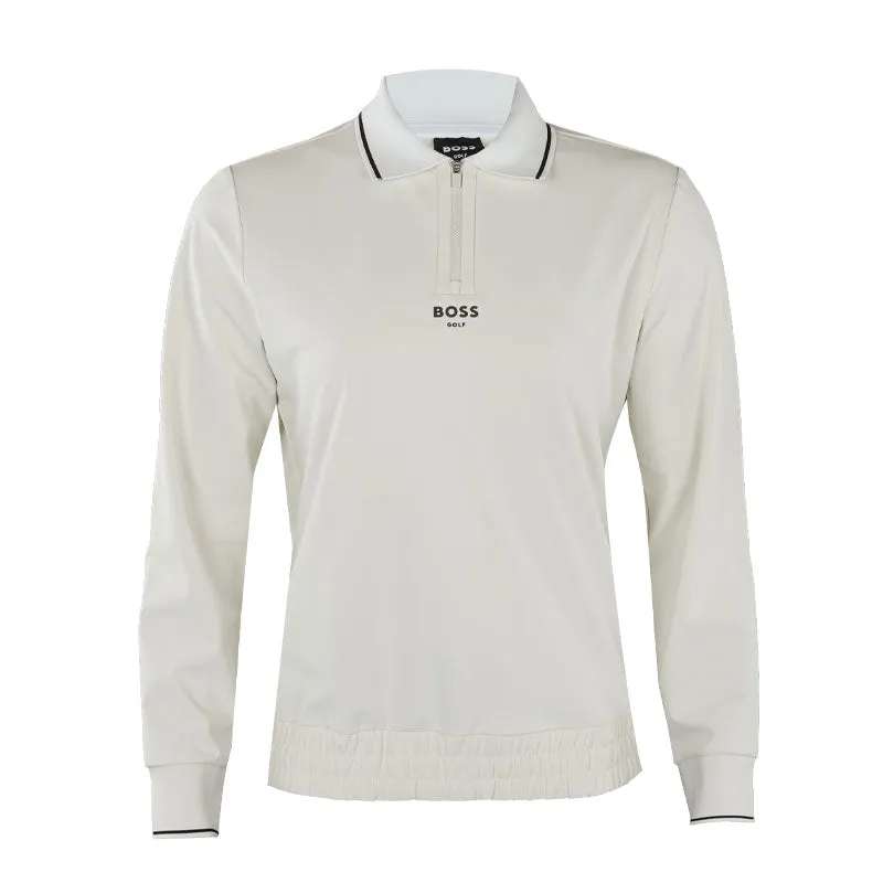 BOSS GOLF Elegance Women's Long Sleeve Polo (Almond Milk)