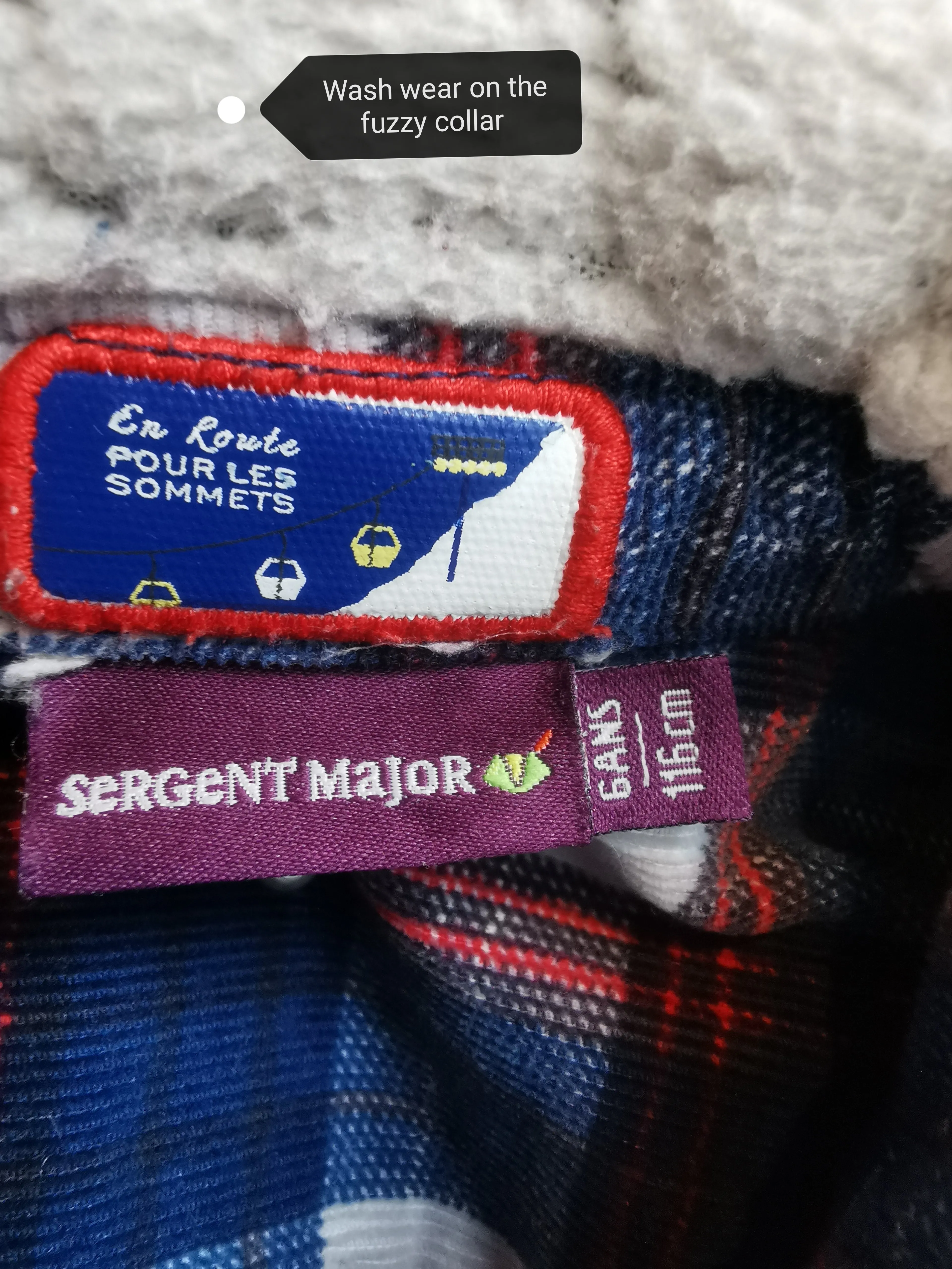 BOY SIZE 6 YEARS - Sergent Major, Super Soft Flannel Jacket VGUC B30