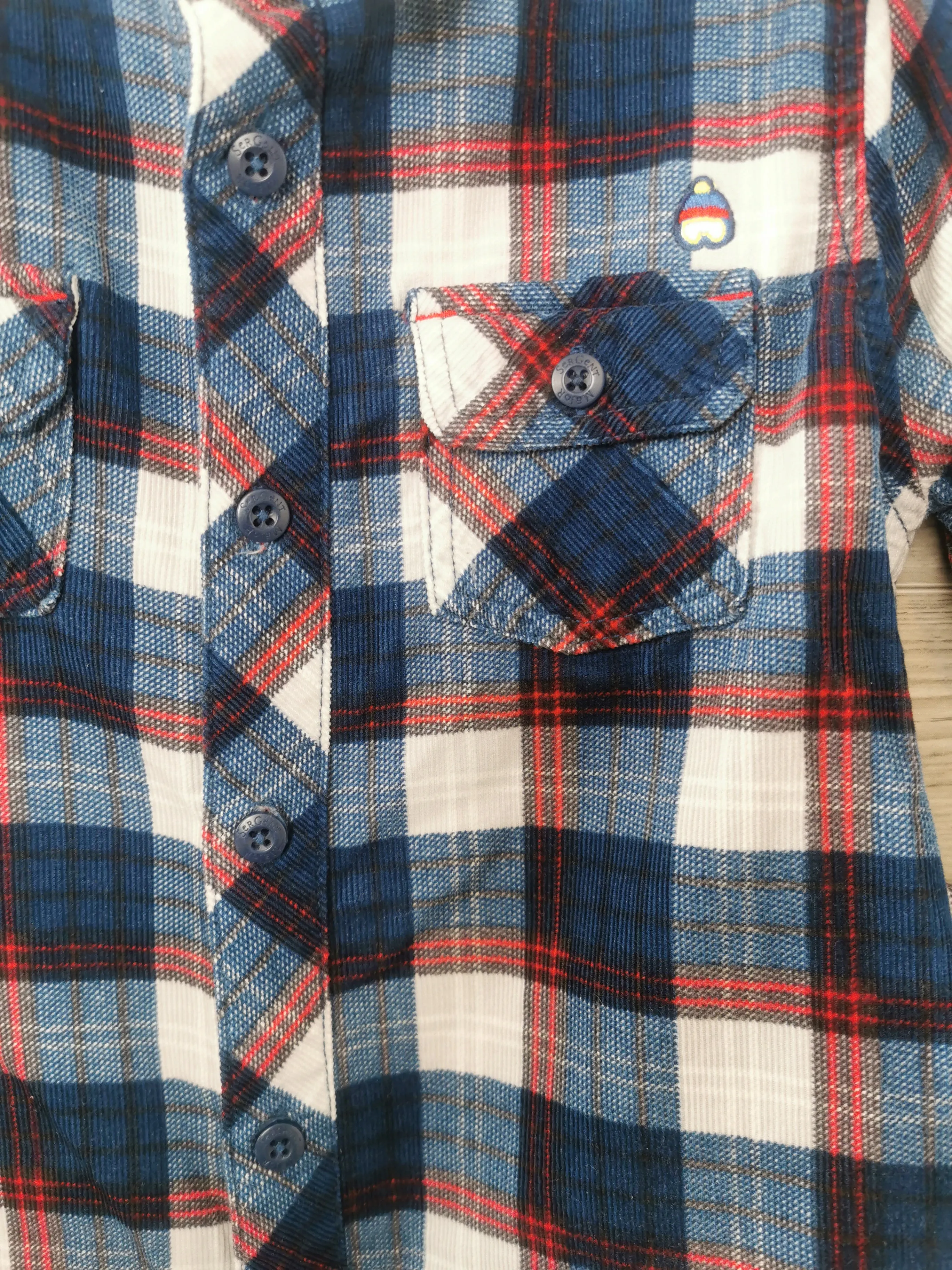 BOY SIZE 6 YEARS - Sergent Major, Super Soft Flannel Jacket VGUC B30