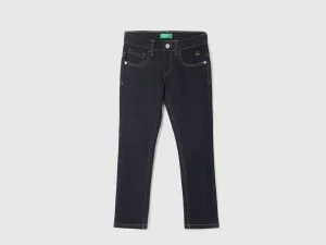 Boy's Solid Slim Fit Jeans