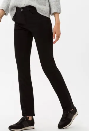 Brax Clean Black Mary Jeans in Short Leg