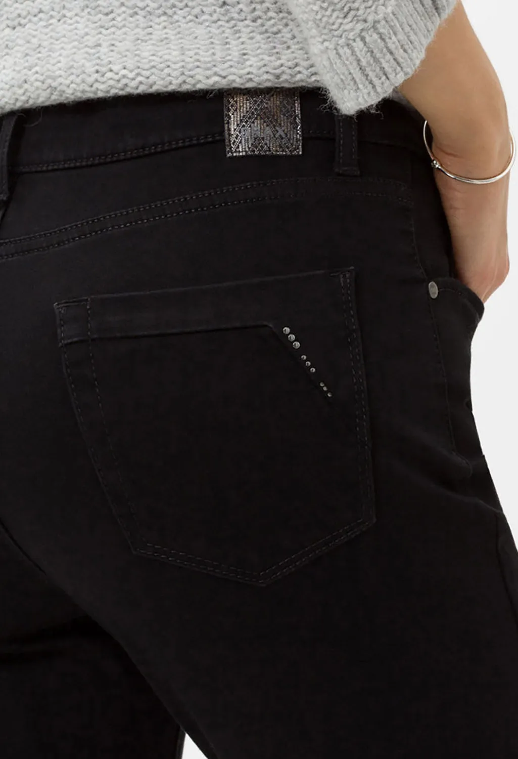 Brax Clean Black Mary Jeans in Short Leg
