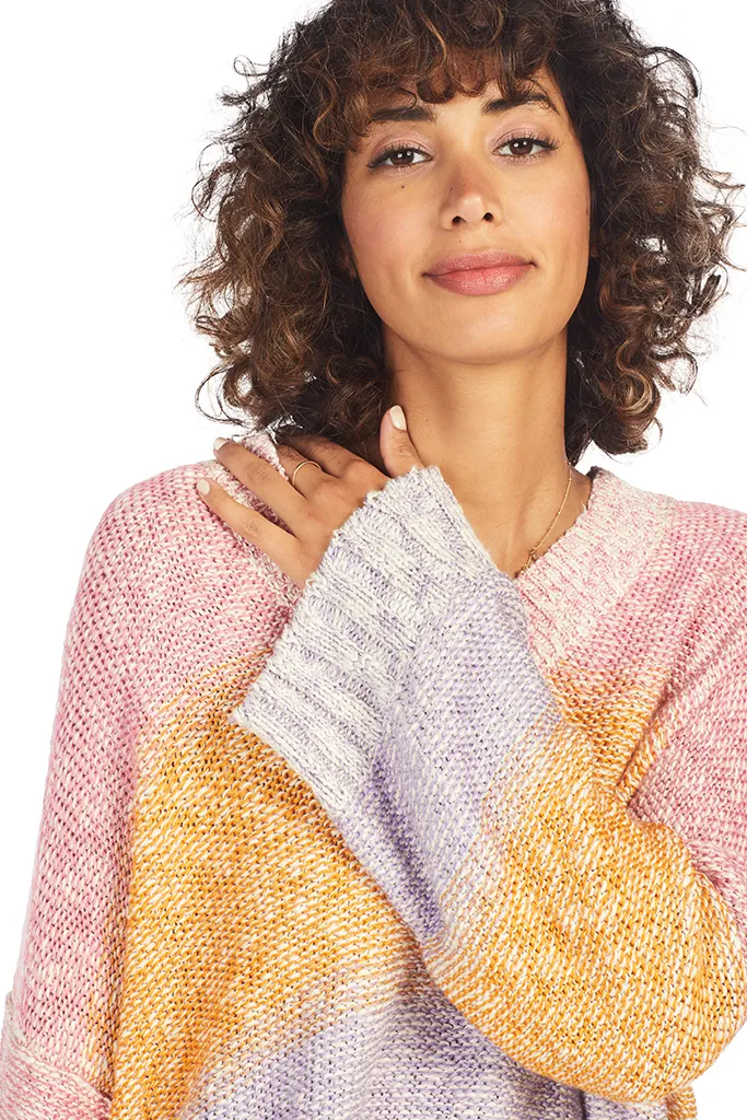 Brie Sweater (Multi Color Ombre)