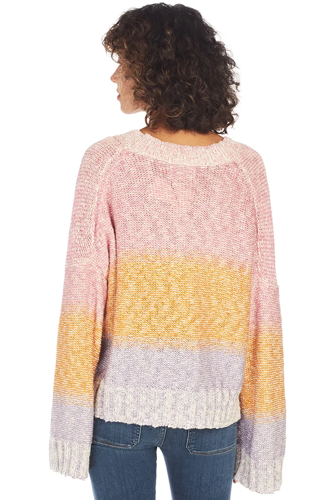 Brie Sweater (Multi Color Ombre)