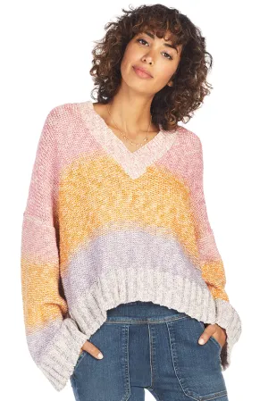 Brie Sweater (Multi Color Ombre)