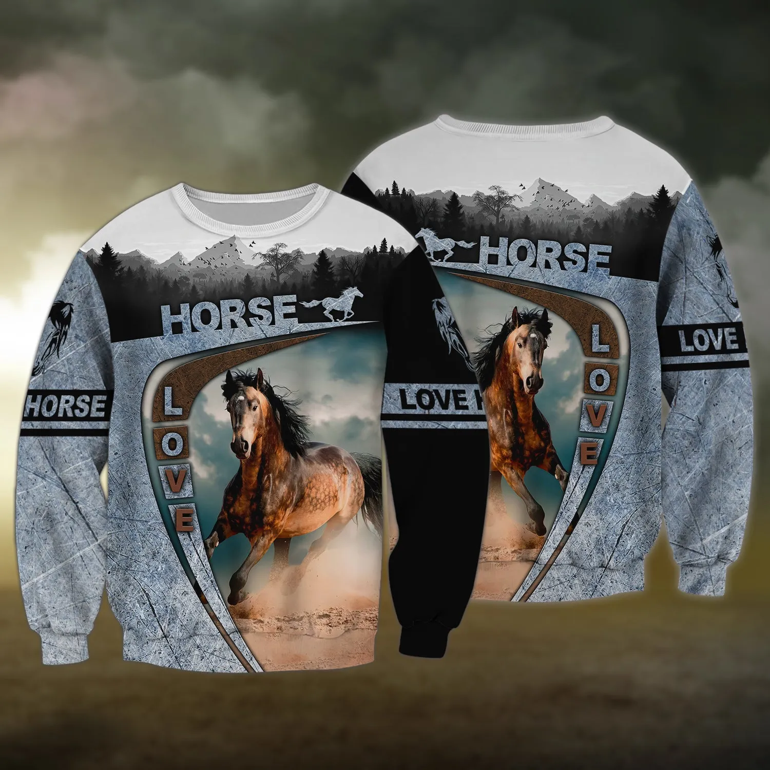 Brown Horse 3D Shirts Design, Love Horse