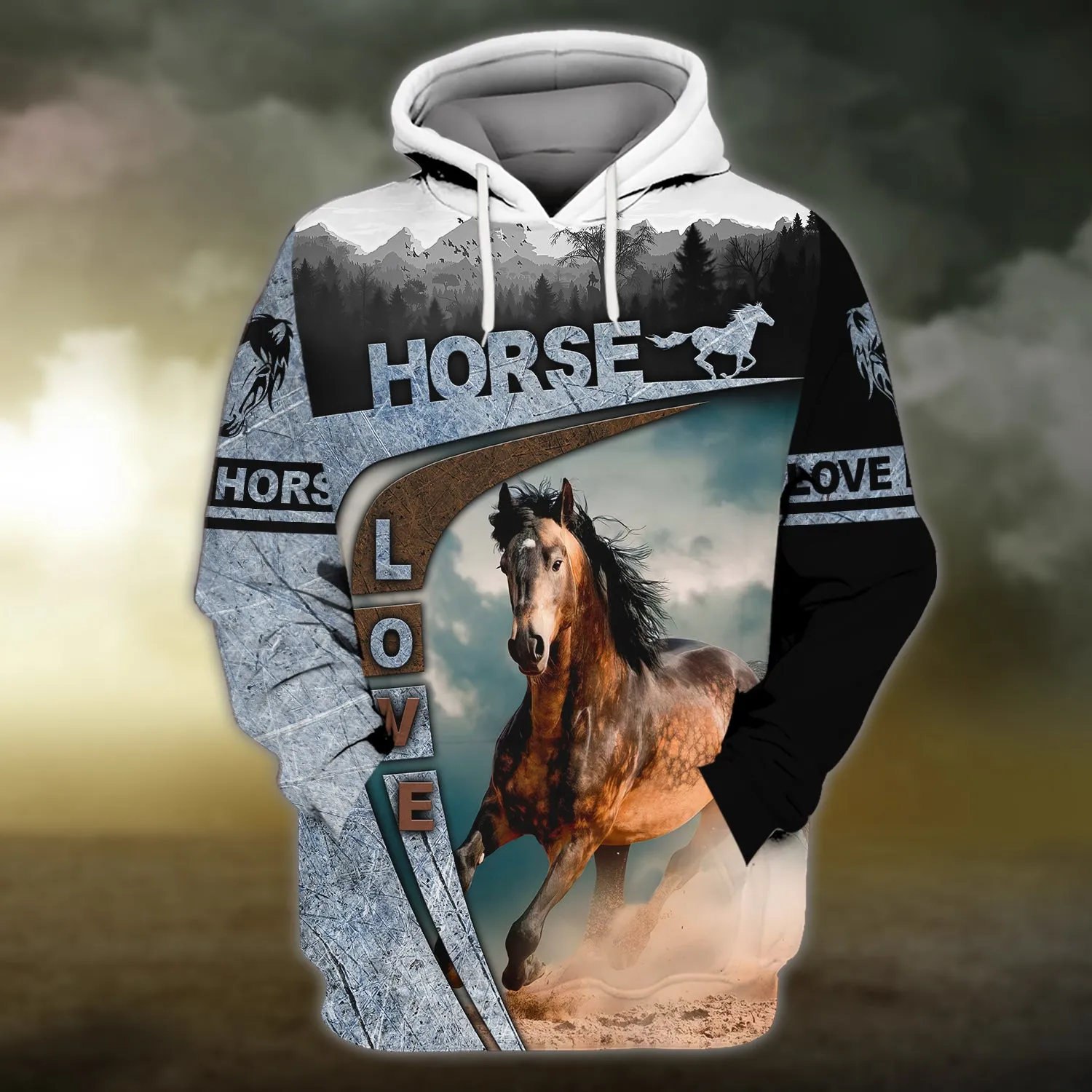 Brown Horse 3D Shirts Design, Love Horse