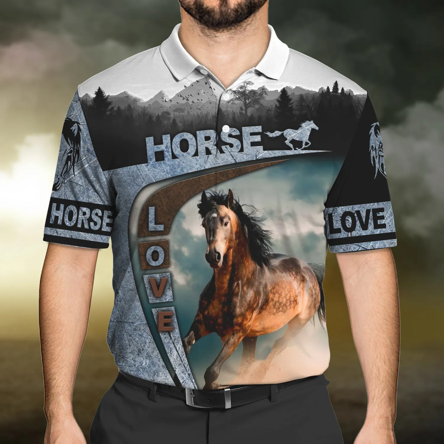 Brown Horse 3D Shirts Design, Love Horse